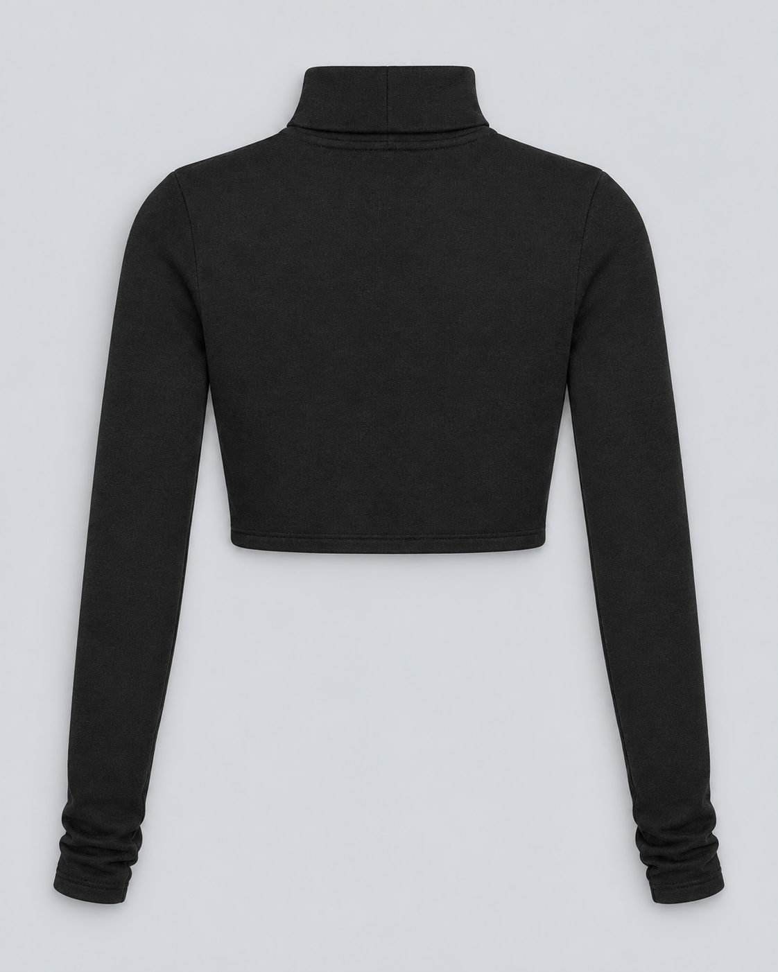 NECK — High-neck crop top — back view