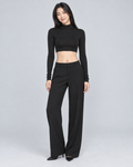 NECK — High-neck crop top — front view