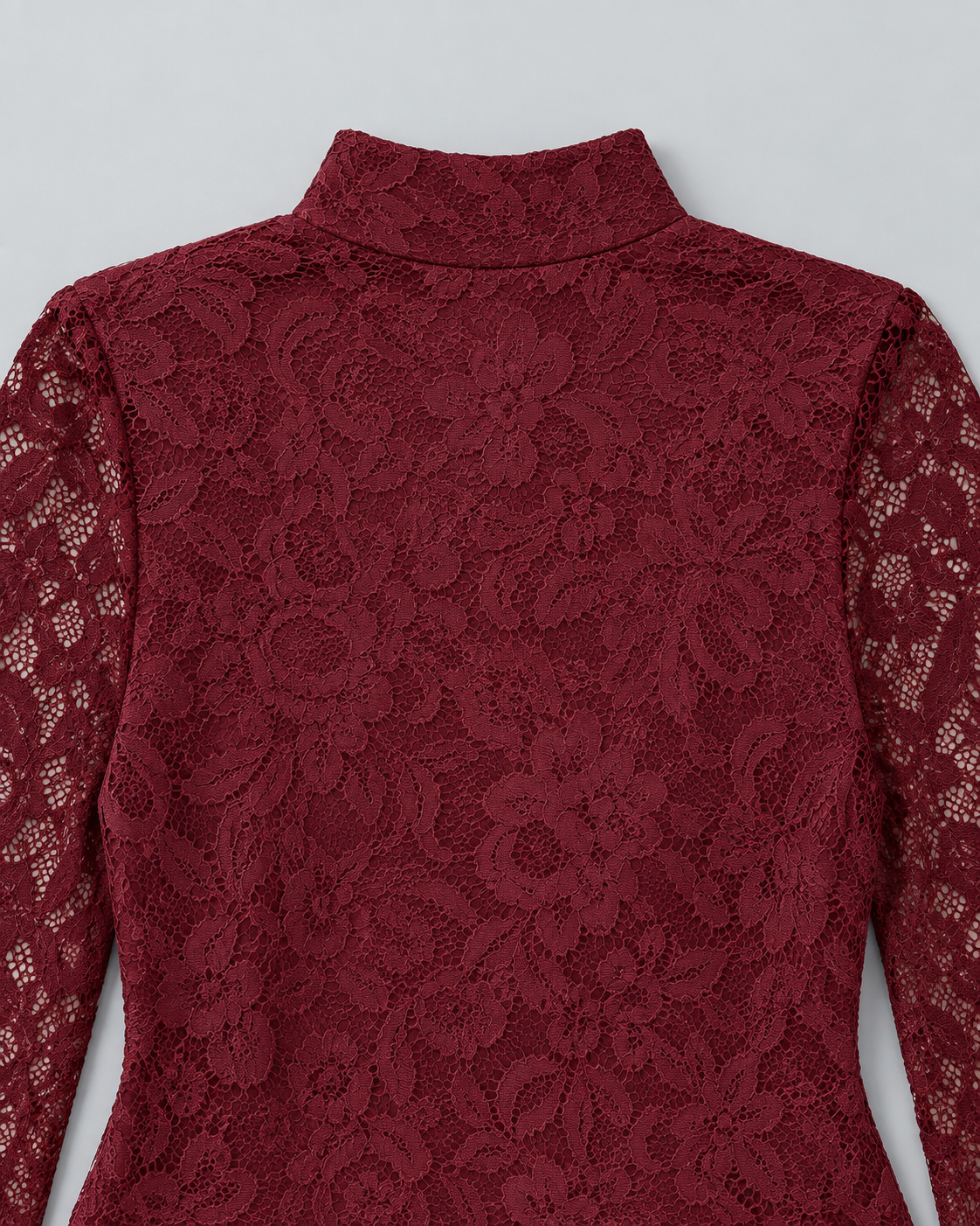 NOCTURNE — Lace long-sleeve mini dress