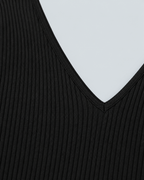 NORA — Ribbed V-neck top