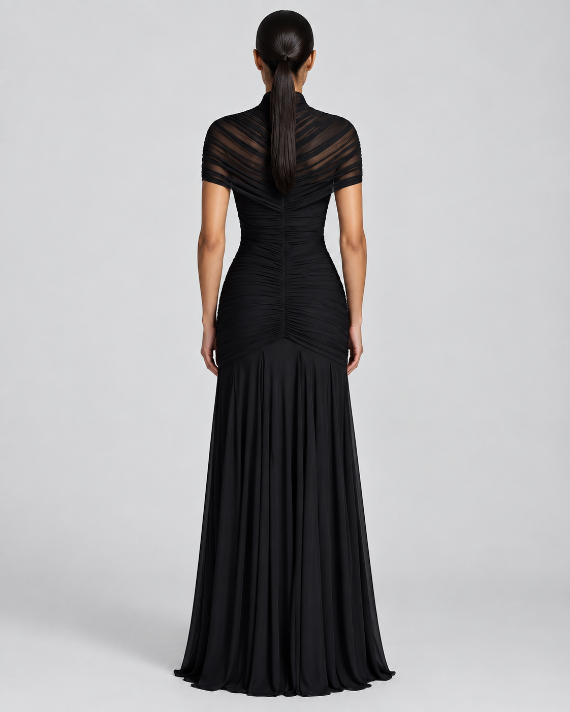 NOVA — Cut-out maxi dress — back view