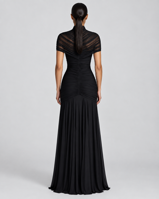 NOVA — Cut-out maxi dress — back view