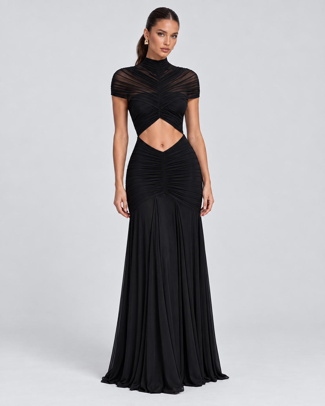 NOVA — Cut-out maxi dress — front view