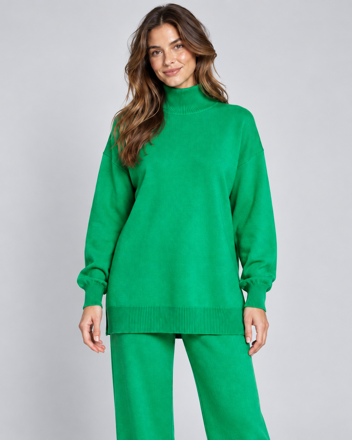 NUAGE — Knit top and trousers set