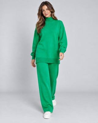 NUAGE — Knit top and trousers set