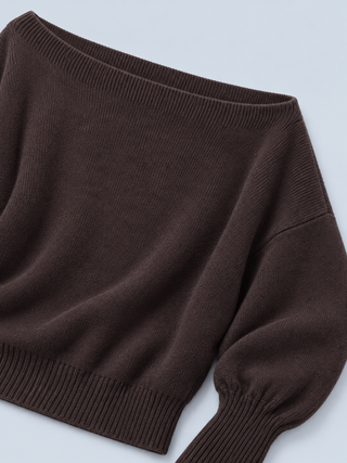 NUANCE — Wide-neck jumper