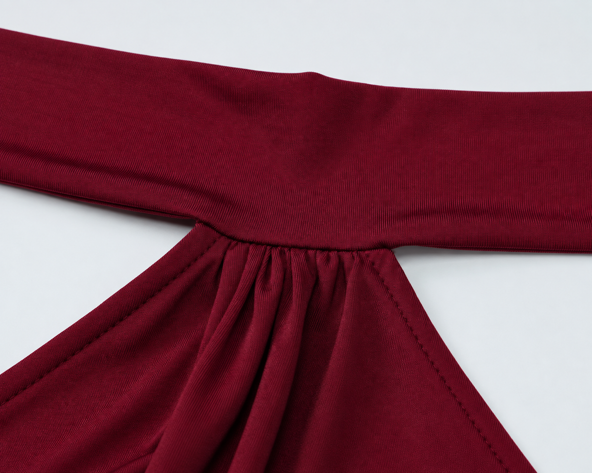 NUIT — Draped halter mini dress