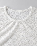 OMBRE — Long-sleeved lace mini dress