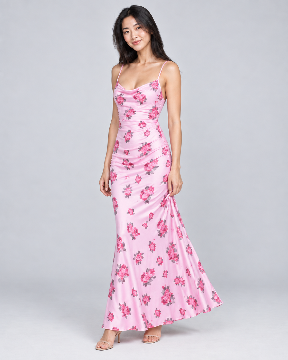 PEONY — Floral-print maxi dress