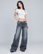 POCKETS — Relaxed cargo jeans