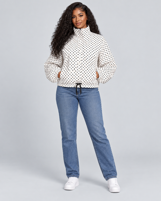 POINTILLE — Polka-dot top — front view
