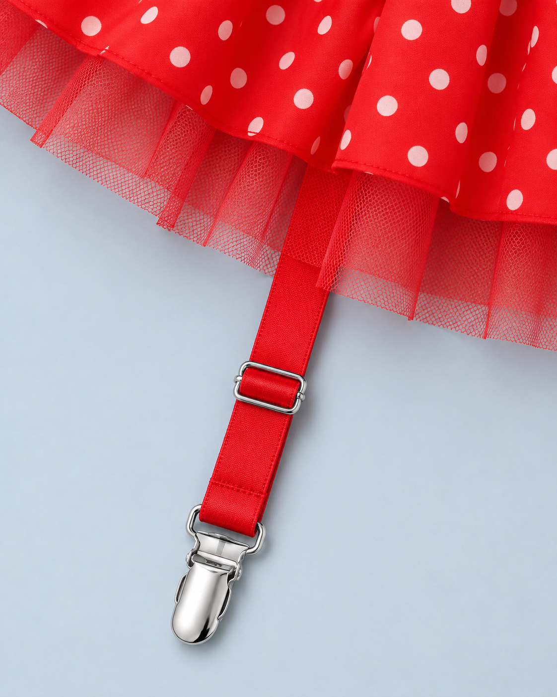 POLKA — Polka-dot lingerie set with ruffles