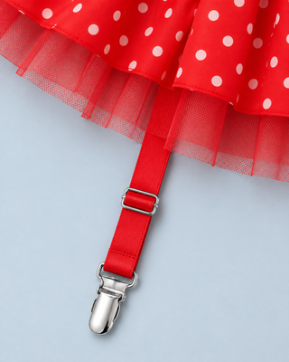 POLKA — Polka-dot lingerie set with ruffles