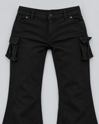 REBEL — Flared trousers with metal details