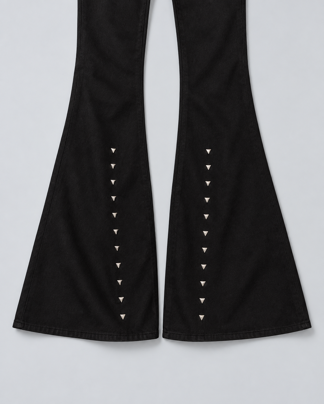REBEL — Flared trousers with metal details