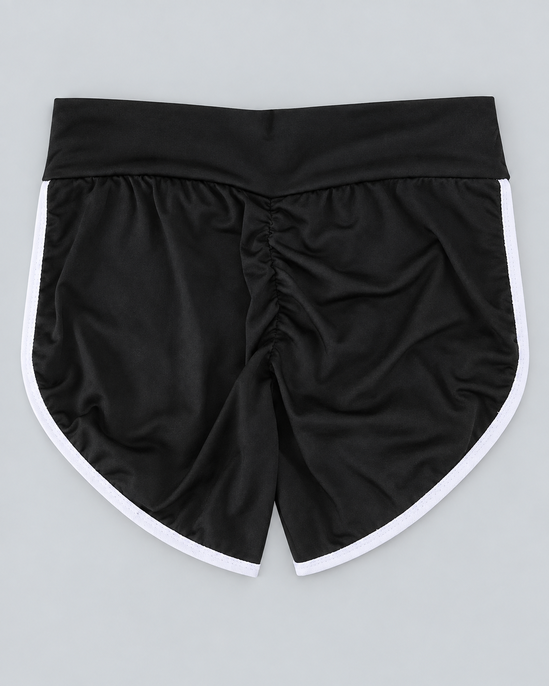RETRO — Sports shorts with contrast piping — back view