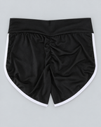 RETRO — Sports shorts with contrast piping — back view