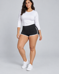 RETRO — Sports shorts with contrast piping — front view