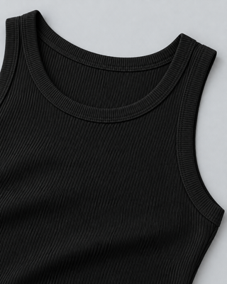 RIB — Sleeveless ribbed mini dress