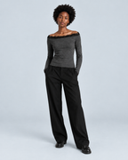 RIFF — Long-sleeved top with lace trim