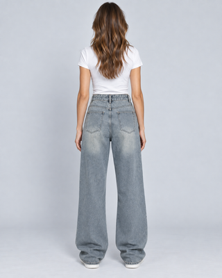 RIPPED — Relaxed distressed jeans — back view