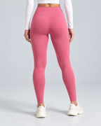 RISE — Solid-colour high-waisted leggings — back view