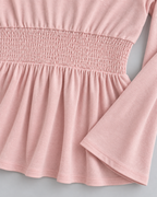 ROMA — Buttoned top with lace trim — front view