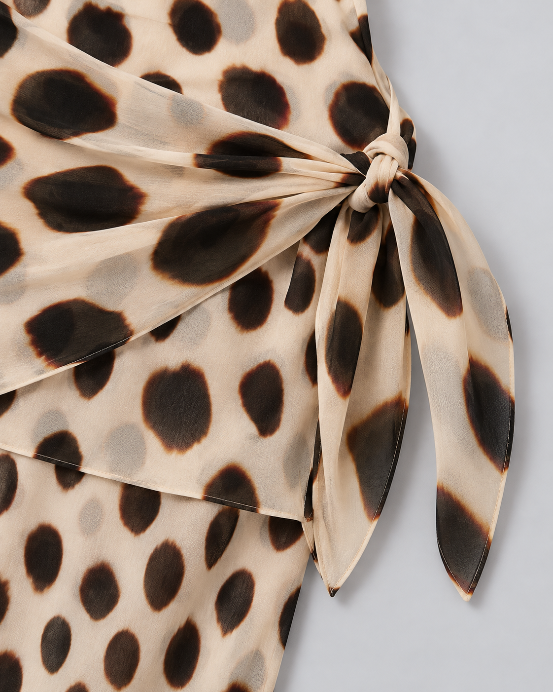 SAFARI — Animal-print strappy maxi dress