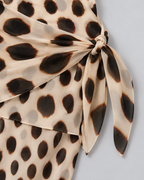 SAFARI — Animal-print strappy maxi dress
