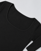SILHOUETTE — Fitted long-sleeve maxi dress