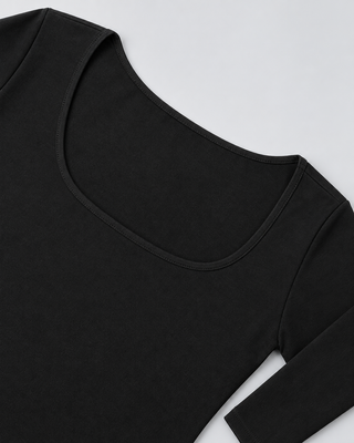 SILHOUETTE — Fitted long-sleeve maxi dress