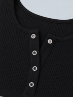 SNAP — Button-front crop top