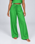 SOLSTICE — Top and wide-leg trousers set