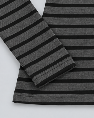STRIPE — Long-sleeve striped top