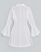LINE — Tailliertes Mini-Hemdkleid — Rückansicht