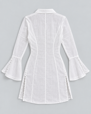 LINE — Tailliertes Mini-Hemdkleid — Rückansicht