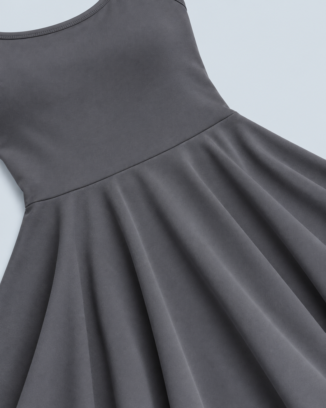 SWING — Flared short chemise with lace trim