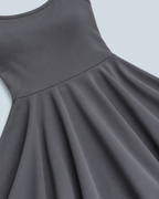 SWING — Flared short chemise with lace trim