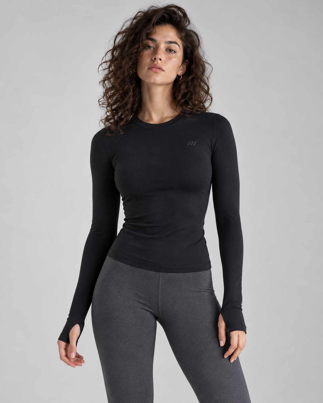 TEMPO — Long-sleeved sports top — front view