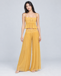 TERRASSE — Lace top and trousers set — front view