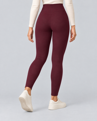 THERMA — Lined high-waisted leggings — back view
