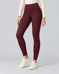 THERMA — Lined high-waisted leggings — front view
