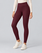 THERMA — Lined high-waisted leggings — front view