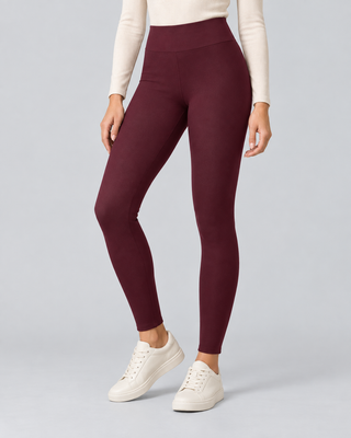 THERMA — Lined high-waisted leggings — front view