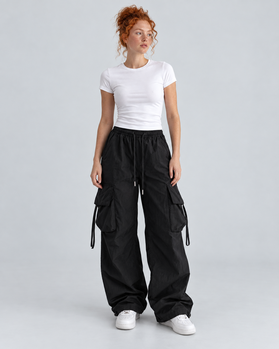 UTILITY — Relaxed cargo trousers — front view