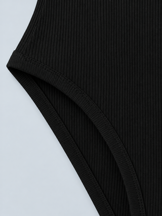 VELA — Halter bodysuit with side cut-outs