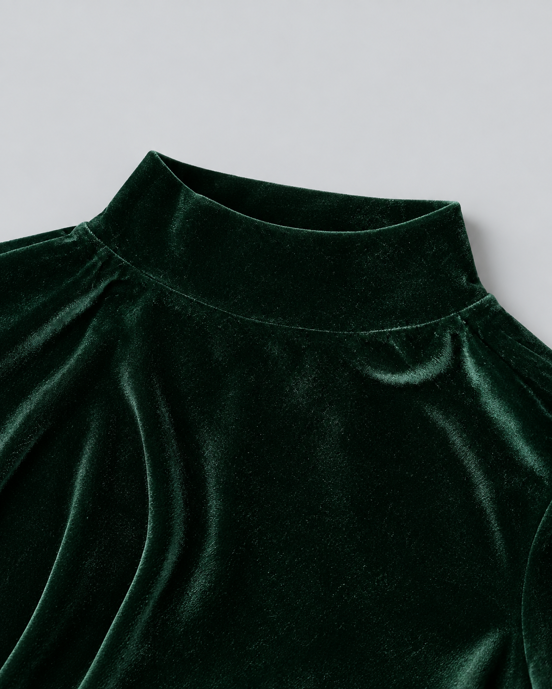 VELVET — Ruched velvet dress