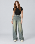 VINTAGE — Relaxed washed jeans — front view