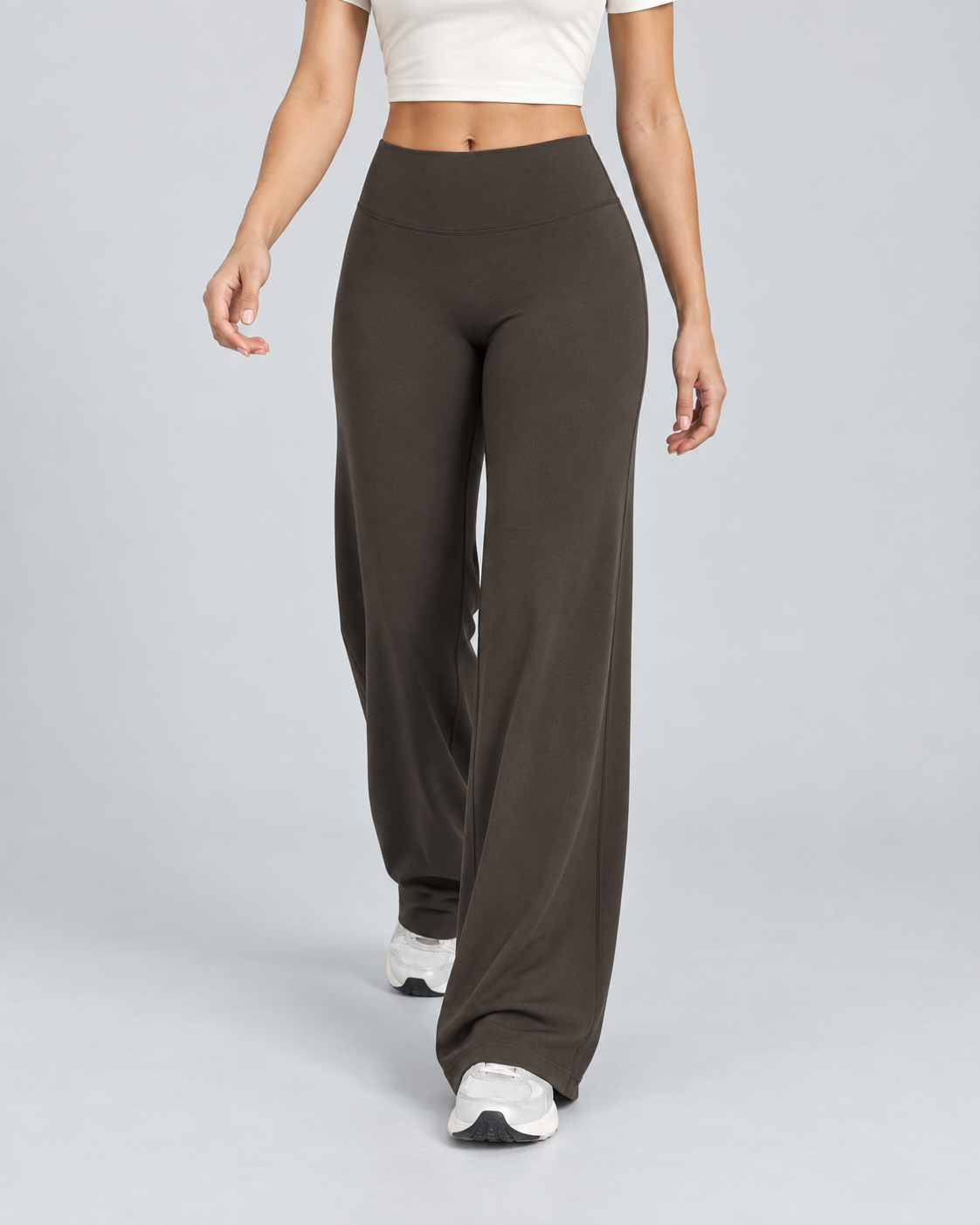 WAVE — Wide-leg sports pants — front view