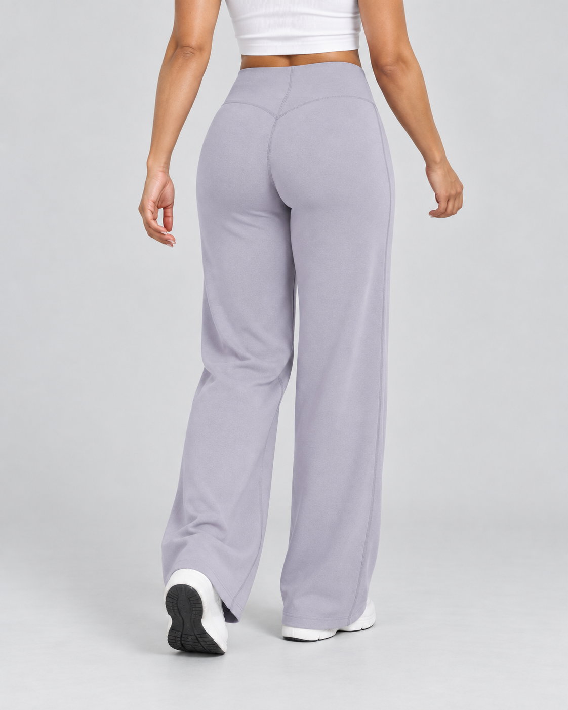 WAVE — Wide-leg sports pants — back view